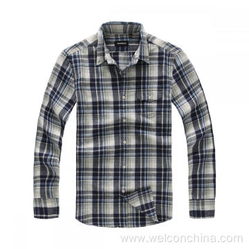 Full Sleeves Casual Pure Cotton Men's Checkered Shirt